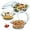 1L+1.4L+1.7L, variant on Round Glass Casserole Dish Set, Casseroles Cookware with Glass Lid, Casserole Dish With Lid(Set of 3-0.65L+1L+1.4L)
