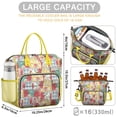 thumbnail image 5 of Pioneer Flower Floral Print Pattern Womens Lunch Box for Work,Insulated Large Lunch Bag for Tween and Teen,Loncheras Para Mujer,Leakproof Adult Lunch Bag for Work,Beach,Travel,Picnic,Camping, 5 of 7