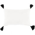 thumbnail image 2 of Laos LAO-001 14"H x 22"W Lumbar Pillow Cover in White and Black, 2 of 2