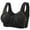 A-Black327, variant on Yuanlong Daisy Bras For Older Women Front Closure Full Coverage Bra Support And Comfort Wireless Back Smoothing T Shirt Bra