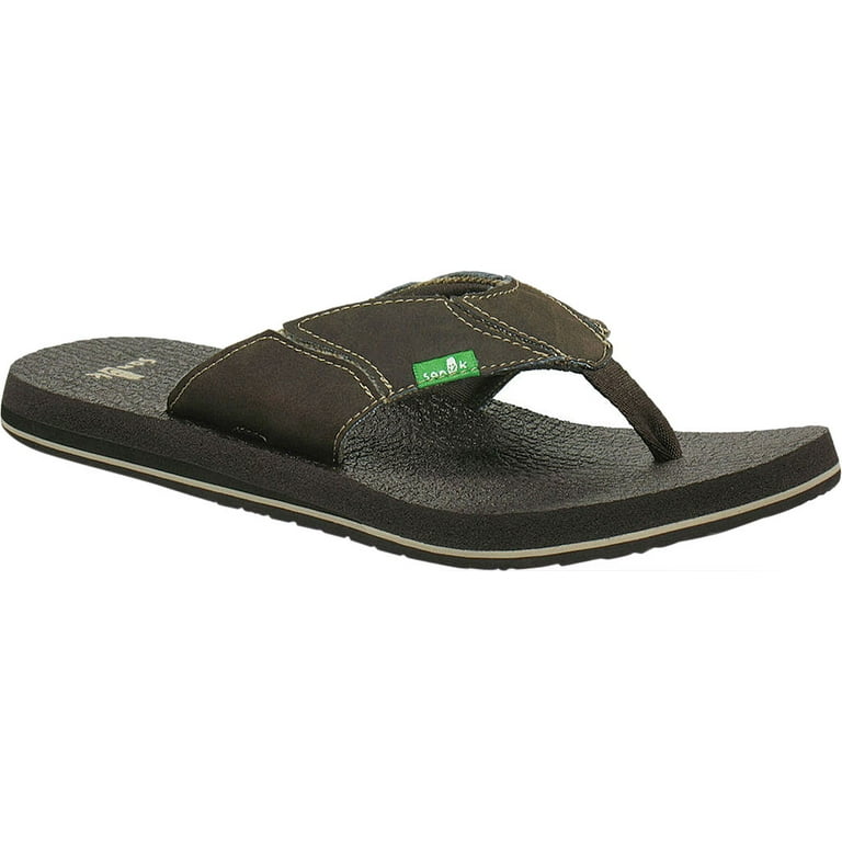 Men's Fault Line Flip Flop, Brown, 8 M US 