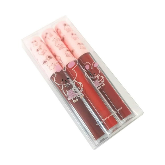 VOKE Pack of Lip Liners 80s Lip Gloss Lipstick Jungle Book Forever Lipstick Bunny & Co News Velvet Lipstick Lip Glaze Set Lip Glaze Lip Clay Makeup 3pcs