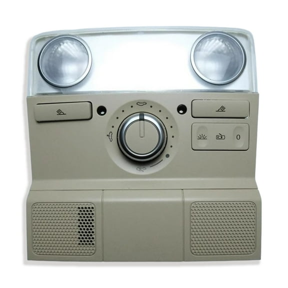 Overhead Consoles Map Reading Light Lamp, Fit For VW Passat​ B7L 2011-2015, OE:3AD947105, Overhead Consoles With Dome Light Assembly, Interior Cab Lights Storage Assembly-beige-With light