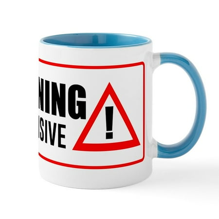 

CafePress - Warning Offensive - 11 oz Ceramic Mug - Novelty Coffee Tea Cup