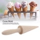 thumbnail image 1 of Molde para cono de helado, repostería, cono de madera, herramientas para hornear en casa, tienda de postres, 1 of 6