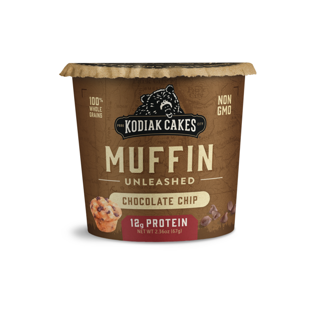 Kodiak Cakes Muffin Unleashed, Chocolate Chip Muffin in a Cup, 2.36 Oz