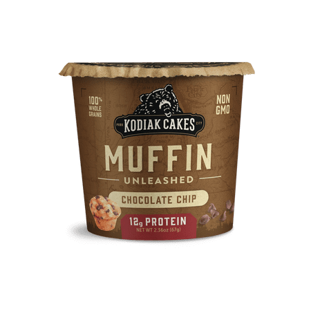 Kodiak Cakes Muffin Unleashed, Chocolate Chip Muffin in a Cup, 2.36 Oz