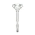thumbnail image 4 of Charles & Colvard 14K White Gold Moissanite 9.0mm Cushion Solitaire Ring- Size 8 3.30ct DEW, 4 of 5