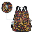 thumbnail image 5 of FORMRS Women's Travel Backpack Purse Anti-Theft Hidden Pockets Casual Shoulder Bag, Yellow Floral, 5 of 7