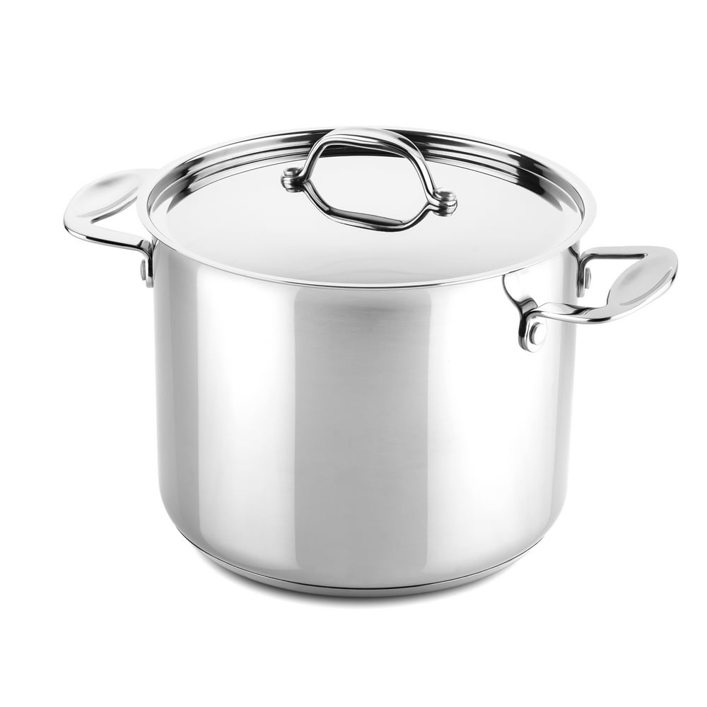 Mepra Glamour Stone 30210122 Deep Pot with Handles Stainless Steel