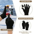 thumbnail image 3 of COOPLUS 3 PCS Winter Hat Scarf Gloves Set, Long Scarf Neck Warmer Beanie with Pom Pom Touchscreen Gloves Set Winter Gifts for Adults Children, 3 of 7