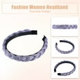 thumbnail image 4 of Unique Bargains Thick Braided Headbands Non-slip Fashion Headbands Twisted Braid Knotted Hair Hoop for Women Purple, 4 of 7