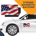 thumbnail image 7 of Magnet Me Up Waving American Flag Vinyl Automotive Magnet Decal, 5x8 In, Red, White, Blue, 7 of 7