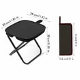 thumbnail image 2 of Handbag Stool Folding Small Stool Fishing Stool Chair Queuing Portable Outdoor Travel Camping Pencil Bag Small Stool(Black,L), 2 of 7