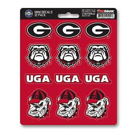 Georgia Bulldogs Decal Set Mini 12 Pack