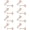 Rose Gold, variant on 8 Pairs Stainless Steel Stud Earrings Cubic Zirconia Earrings Screw Flat Back Earrings Set for Women Men