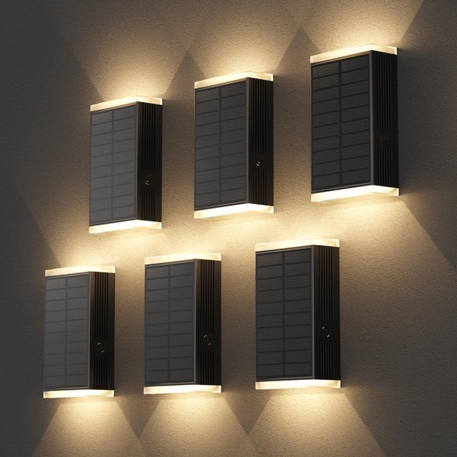 Luz Solar de Pared UGDLUCK 6.3x3.8cm IP67 Impermeable 3 Modos