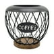 thumbnail image 1 of Soporte para cápsulas de café, soporte para cápsulas de espresso, accesorios de barra de metal con base de madera negro, 1 of 9