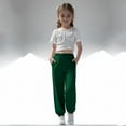 thumbnail image 1 of Pantalones largos para niños, pantalones deportivos para correr, pantalones largos de entrenamiento informales, pantalones deportivos para niñas, 1 of 8