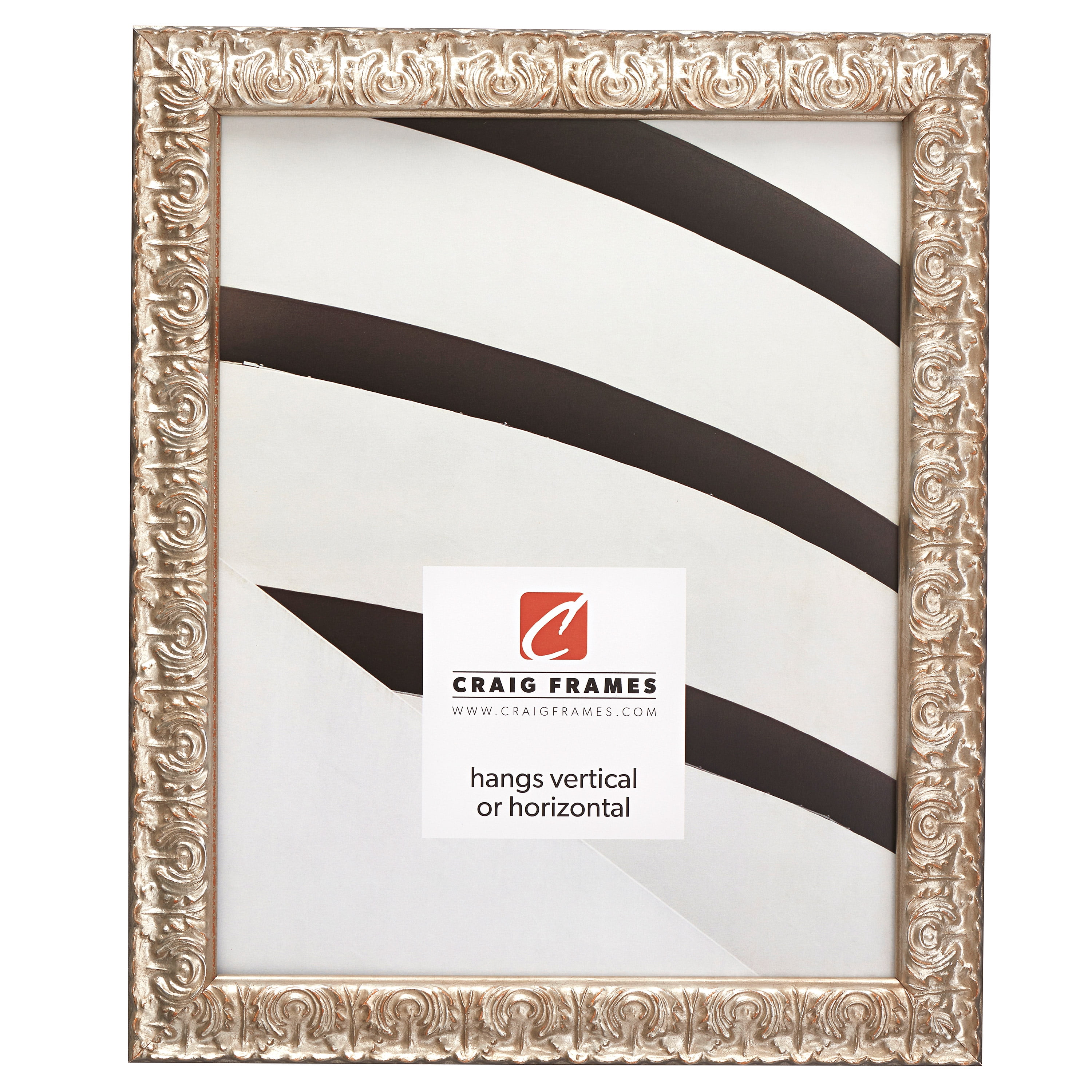 Craig Frames Versailles, 18x24 inch Picture Frame, Silver