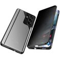thumbnail image 1 of Privacy Magnetic Metal Bumper Anti-peeping Clear Case Compatible With Samsung Galaxy S22 S22+ S22 Ultra G, 1 of 5