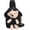 Black, variant on Black Cartoon Plush Bear Canvas Chest Bag Cute Casual Crossbody Sling Bag
