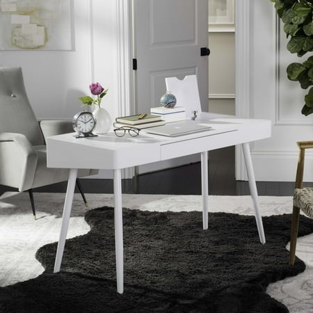 SAFAVIEH Fadri Mid-Century Scandinavian One Drawer Desk White