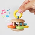 thumbnail image 2 of ZZkhGO Wooden Rattle Four Piece Set, Orff Musical Instrument for Infants, Hand Grip Early Childhood Educational Toys, 2 of 6