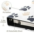 thumbnail image 3 of FORMRS 3 Ring Photo Album 4"x6" Self Adhesive Large Capacity PU Leather Cover, Black Cat Paw, 3 of 8