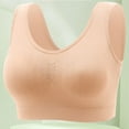 thumbnail image 2 of Lindreshi Sports Bras for Women Women's Ruched Sports Bras Padded Workout Tops Medium Support Crop Tops, 2 of 3