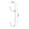 thumbnail image 5 of harmtty 2Pcs Pool Pole Hook Heavy Duty Aluminum Alloy Screw Mount Skimmers Leaf Rakes Nets Pool Supplies Hanger Outdoor for Garden,Silver, 5 of 7