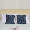 thumbnail image 2 of Unique Bargains 2-Pack Stylish Decorative Throw Pillow Cover 18" x 18" Navy Blue, 2 of 7