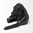 thumbnail image 3 of Black Metal Labrador Dog Sculpture, 3 of 6