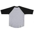 thumbnail image 3 of Hat and Beyond Kids Plain Raglan Baseball T-Shirt with 3/4 Sleeve, 3 of 4