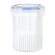 thumbnail image 1 of Tarro de Pepinillos Contenedor de Pepinillos con Colador y Tapa Tarro de Pepinillos Redondo con Cesta de Drenaje Tarro de Ahorro Fresco para Refrigerador para Frutas Verduras ANGGREK  Otros, 1 of 8