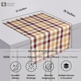 thumbnail image 2 of HEIRLOOM COMFORT Gingham Check Kitchen Towels 12 Pack, 18"x26", 100% Cotton, Super Absorbent & Quick Dry, Dish Towel for Drying Dishes, Washable, Everyday Use - Burgundy, Brown, Mustard Yellow, 2 of 5