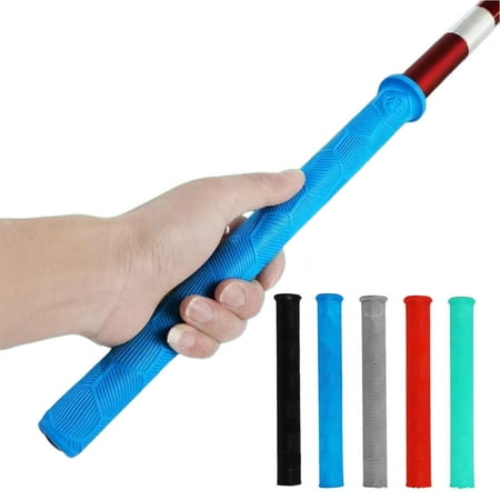 Ettsollp Silicone Fishing Rod Handle Cover Non-slip Lightweight Fishing Pole Grip Handle Protector Sleeve Universal Freshwater Saltwater Fishing Accessories