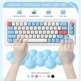 thumbnail image 6 of ATTACK SHARK Gaming Keyboard Wrist Rest Pad,Memory Foam Keyboard Palm Rest, Ergonomic Hand Rest,Wrist Rest for Computer Keyboard,Laptop,Mac,Lightweight for Easy Typing Pain Relief-Blue, 6 of 10