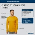 thumbnail image 2 of AllPro Men's Pro-Lock Classic Fit Long Sleeve T-Shirt, 100% Polyester Moisture Crewneck Tee Shirt (Greystone+Gold 2 Pack, L), 2 of 7