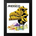 thumbnail image 2 of Koslow, Howard 19x24 Black Modern Framed Museum Art Print Titled - Mexico Quetzalcoatl Travel Poster, 2 of 5