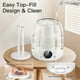 thumbnail image 5 of Humidifiers for Bedroom, 3L Tank for 30H 20dB Quiet Mist Time,Dual Nozzles, LED Lights,for Baby and Large Rooms, 5 of 5