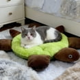 thumbnail image 6 of Green Turtle Shape Pet Bed â Cozy Cushion for Small/Medium Animals, 6 of 8