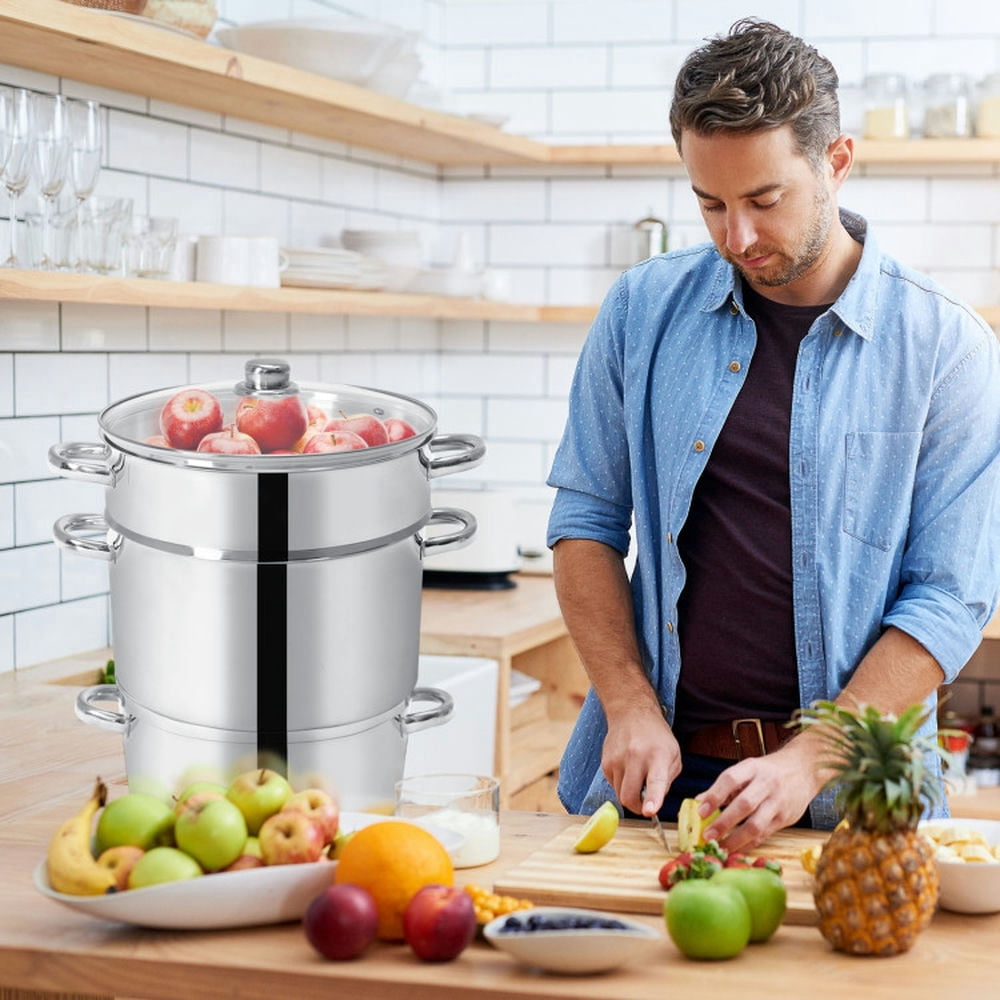 Barara King 11-Quart Stainless Steel Fruit Juicer Steamer
