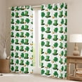 thumbnail image 2 of Feelyou Spring Holiday Curtains Pack of 2 (42x84 Each), Shamrock Coin Curtains Blackout, 2 of 6