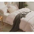 thumbnail image 3 of Pom Pom Cotton Duvet Cover Boho Bedding Sets With 2 Pillowcases Stonewashed Comforter Bed Cover Set Bedspread Quilt Cover Beige Color King, 3 of 4