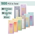 thumbnail image 2 of Mr. Pen Self-Adhesive Transparent Index Tabs, Multicolor, 1600 Count, 8 Pack, 2 of 8