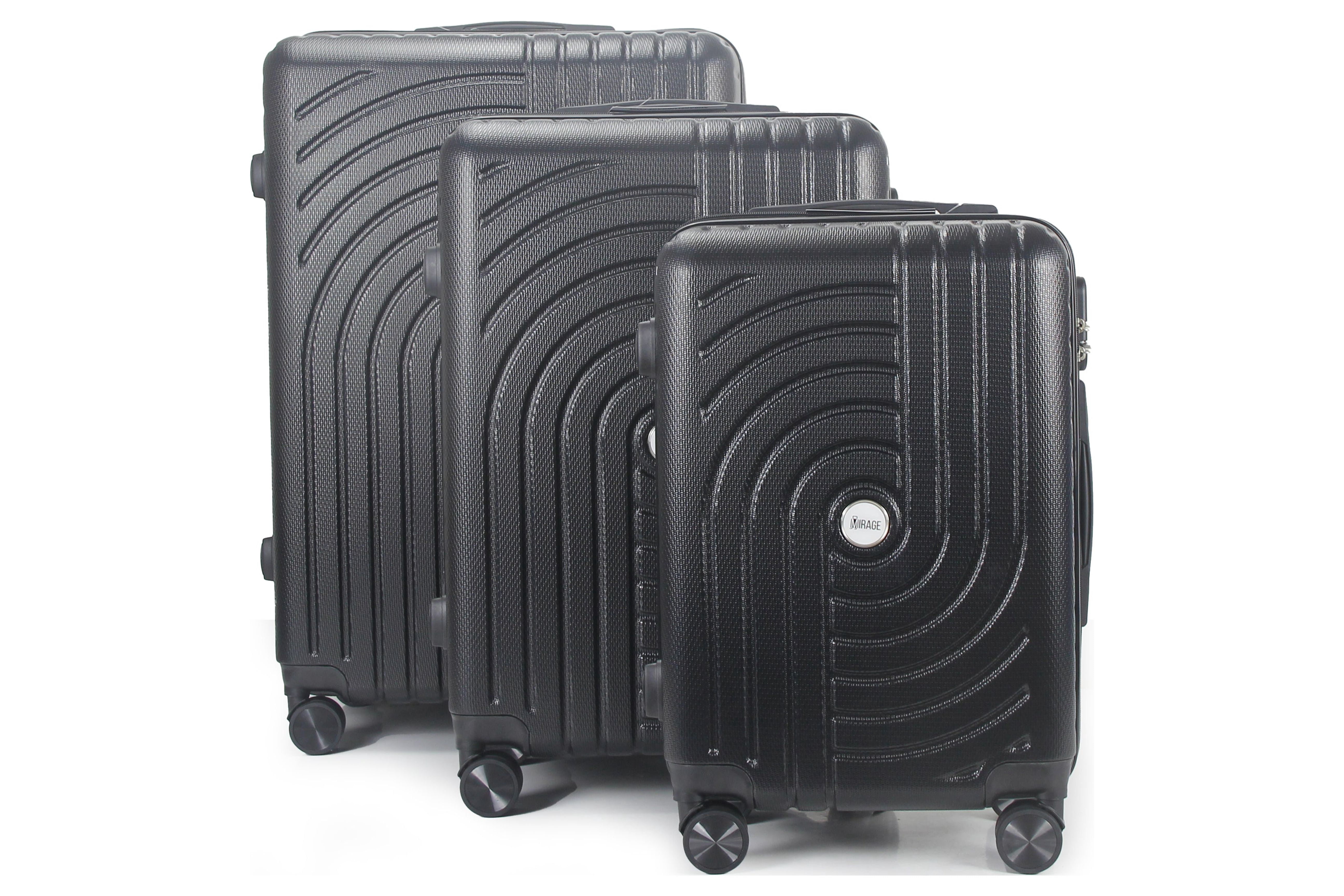 Sally ABS Hard shell Lightweight 360 Dual Spinning Wheels Combo Lock 28" 24", 20" 3 Piece Luggage Set