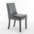 thumbnail image 6 of YYAo Kitchen Side Chair,Accent Side Leisure Chairs,Modern Dining Chairs Set of 2, Upholstered Kitchen & Dining Room Chairs with Solid Wood Legs,Tufted Linen Fabric Chairs for Living Room, Restaurant, 6 of 10