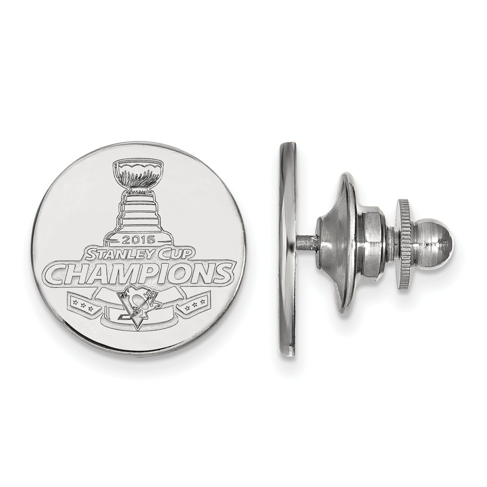 Solid 925 Sterling Silver Official National Hockey League 2016 Stanley Cup Tie Tac 15mm - image 1 of 3