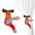 thumbnail image 1 of Décorations de Noël Extérieures Rideau Produits de Décoration de Noël Rideaux pour la Maison Boucles Décoratives Fermoirs pour Poupées Décoration de Vitrine Rideaux en Polyester, 1 of 9